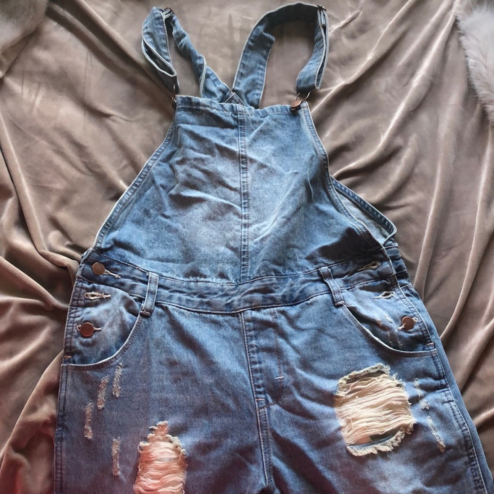 Denim overalls